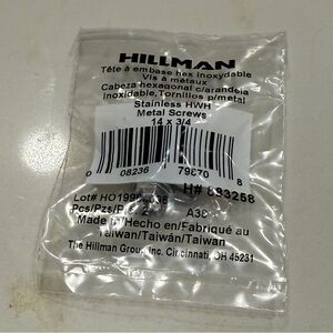 Hillman Silver Metal Screw 3/4 inch